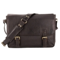 Кожаная сумка через плечо темно-коричневого цвета Ashwood Leather Jasper Dark Brown